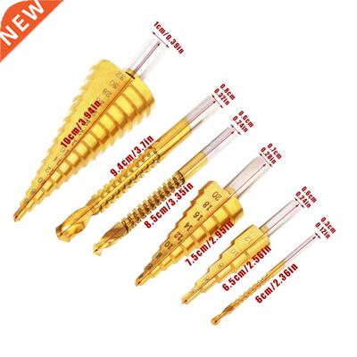 6pcs HSS Titanium Coated ep Drill Bit and Professional Sa