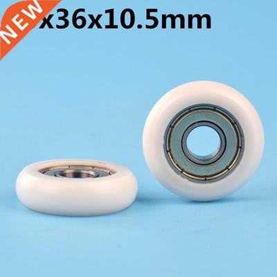 1Pcs 10x36x10.5 mm Nylon Plastic Wheel With Bearings Europea