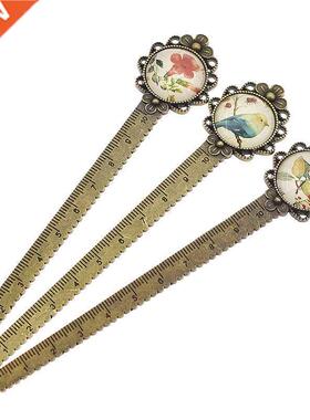 Multi-function Vintage Metal Ruler For Needlework Measuring