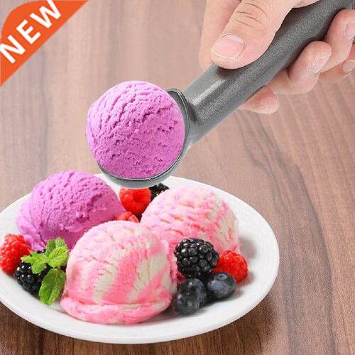 Househd Aluminum Black Kitchen Utensils Ice Cream Spoon