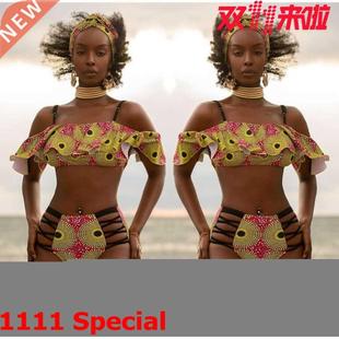 Lady's agaric girdle African swimsuit bikini非洲泳衣比基尼