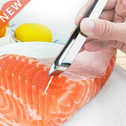 1 PC Stainless Steel Fish Bone Tweezers Pincer Clip Puller