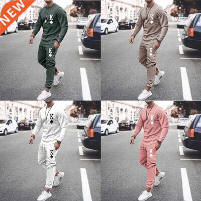 2022 Men Clothing Tracksuit Men's Set Solid Color Sports Sui