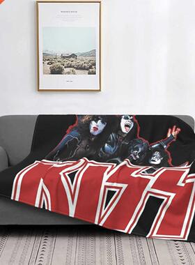 Kiss Demon Starchild Spaceman And Catman Throw Blanket Plaid