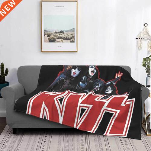 Kiss Demon Starchild Spaceman And Catman Throw Blanket Plaid