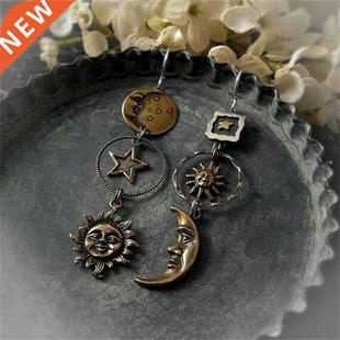 Greek Mythology Face Sun Moon Pendant Creative Design Women'