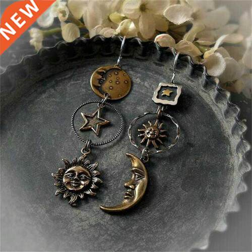 Greek Mythology Face Sun Moon Pendant Creative Design Women'