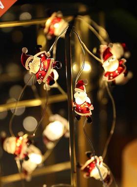 铜线灯圣诞节装饰彩灯圣诞老人雪人树灯串Christmas light string