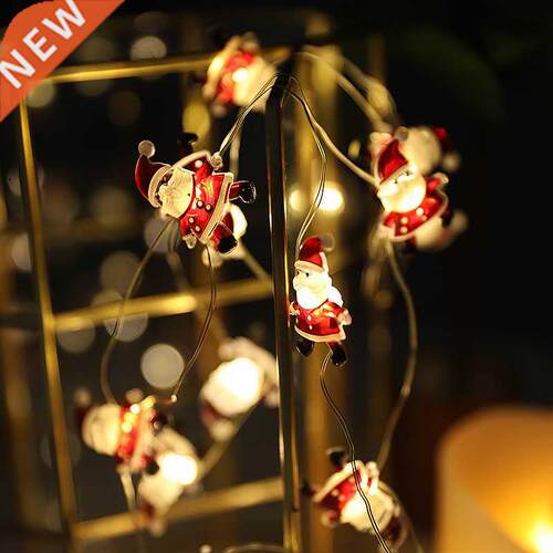 铜线灯圣诞节装饰彩灯圣诞老人雪人树灯串Christmas light string