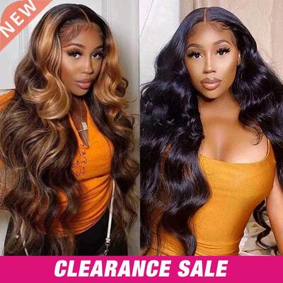 13x6x2 Body Wave Lace Front Wig 250% Highlight Wig Human Hai