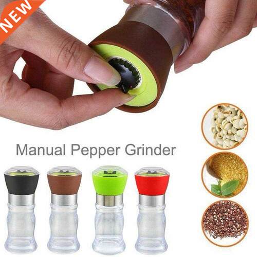 Portable Manual Hand Twist Pepper Mill Spice Salt Grinder