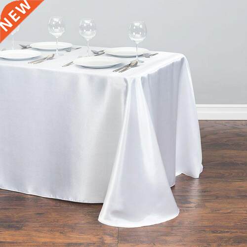 Rectangle Satin Tablecloth Wedding Party Decoration For Hote