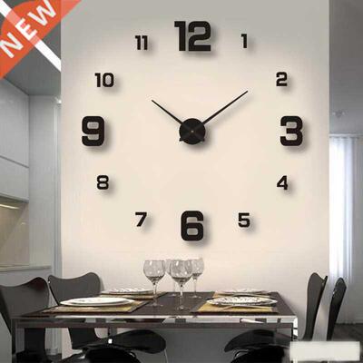 Mini Home Wall Clock 3D DIY Acrylic Mirror Stickers For Home
