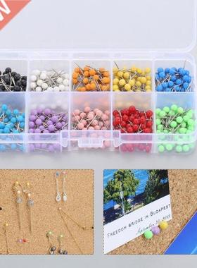 500 PCS/box Round Pearl Head Pins Map Tack Board Safety Thum