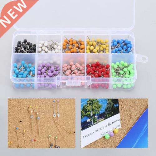 500 PCS/box Round Pearl Head Pins Map Tack Board Safety Thum