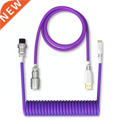 Coiled Type C USB Cable Sleeved USB to Type-C Coiled cable f
