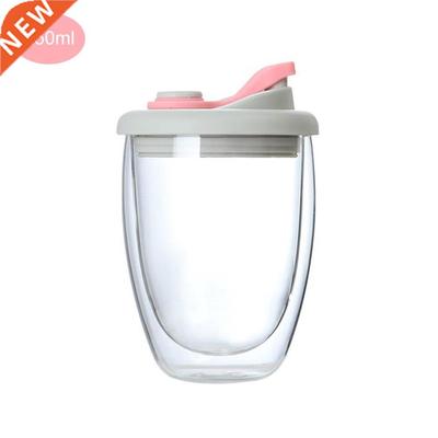 Condensation-resistant Glass Coffee Mugs Double Wall Glass C