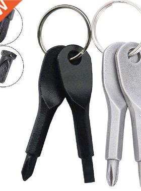 2 PCS Mn Screwdrver Keychan Multfunctonal Pocket Mn