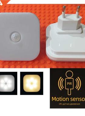 Night Light With EU Plug Smart Motion Sensor LED Night Lamp