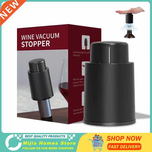 Plastic Vacuum Wine Bottle Stopper Sealed Storage Vacuum Mem