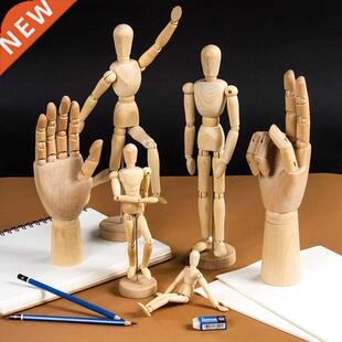 Drwing Sketch Mnnequin Model Movble Limbs Wooden Hnd Bod
