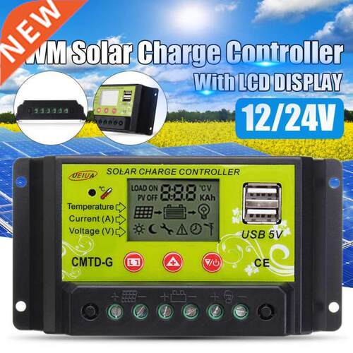 10A/20A Auto Solar Charge Controller PWM Dual USB Output Sol