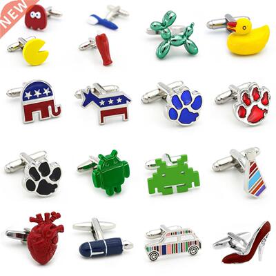 Men's Shirt Cufflinks 28 Novel Designs Option Quality Brass