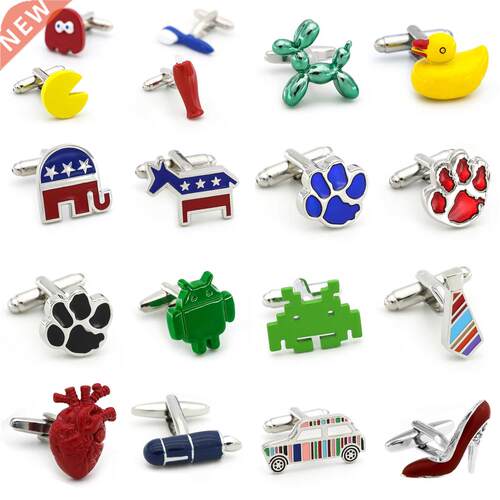 Men's Shirt Cufflinks 28 Novel Designs Option Quality Brass