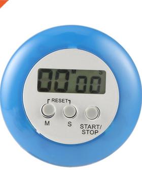 1pcs white Round Magnetic LCD Digital Kitchen Countdown Time