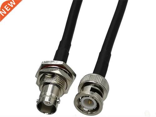 1pcs RG58 BNC Male Plug to BNC Female Jack Bulkhead Nut RF C