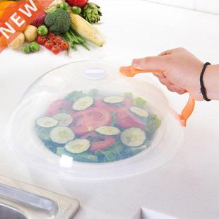 1PC Plastic Microwave Food Cover Clear Round Dish Cake Bread