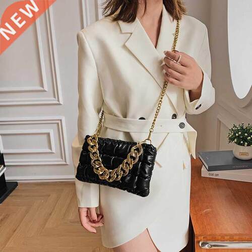 Fashion Evening Bag Gold Chain Purse Party Clutches Lady Han