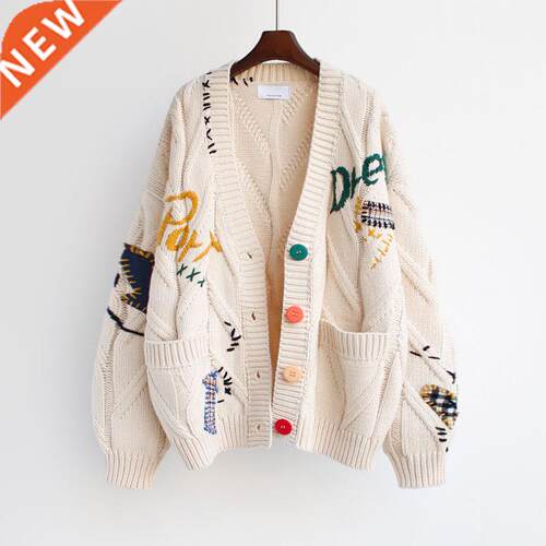 2022 Autumn Wnter Women Cardgan Warm Kntted Sweater Jacke