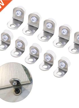 12 Pcs 5mm Shelves Separat Fixed Cabinet Cupboard Glass Brac