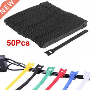 50PCS Colorful Cable Organizer Management Straps Fastening W
