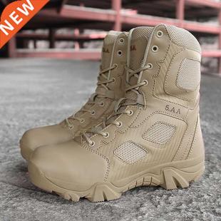 Men's Motocycle Boots Military Boot Combat Mens Ankle Boot