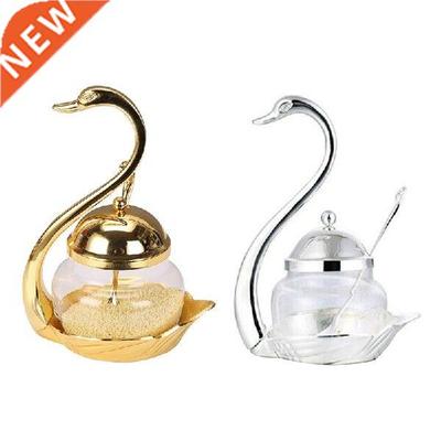 alloy Condiment Pot Seasoning Container Spice Glass Jar