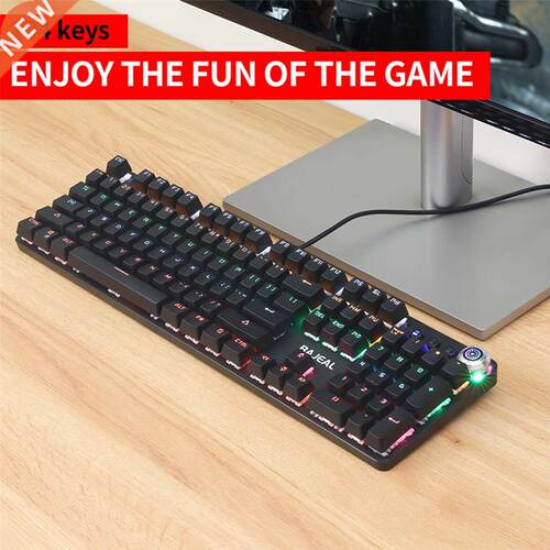 Mechanical Gaming Keyboard Computer Keyboard Gamer Knob Mult