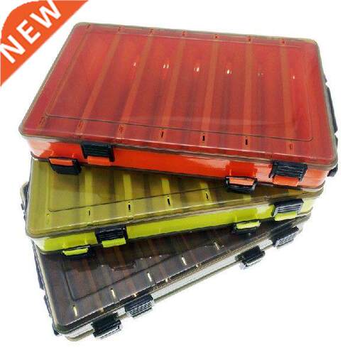 Double Side Plastic Case Fishing Tackle Storage Box Outdoor