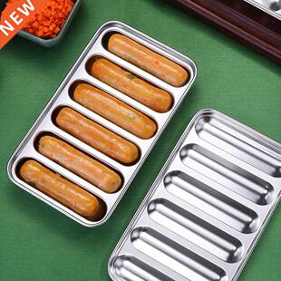 6 Holes Stainless Steel Sausage Mold Handmade Ham Hot Dog