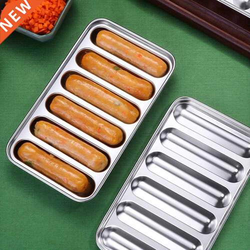 6 Holes Stainless Steel Sausage Mold Handmade Ham Hot Dog