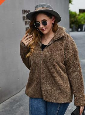 Xl-4xl -size thick fleece autumn/winter coat大码秋冬外套