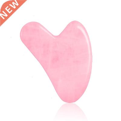 Natural Jade Guasha Stone Board Massage Rose Quartz Guasha P