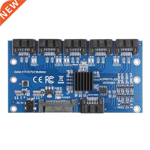 SATA Port Riser Card Adapter for HDD Computer 1 to 5 Port SA