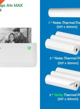 PeriPage A9 A9s MAX Mini Portable Photo Printer 304dpi BT Wi