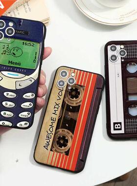 Vintage Cassette Tape Retro Style Soft Silicone Case For iPh