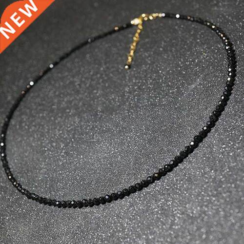Fashion Brand Simple Black Beads Short Necklace Female Jewel