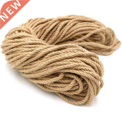 6mm 1m-50m Natural Jute Rope Heavy Duty Twine Hemp Twisted