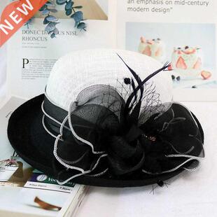 Women Chic Fascinator Hat Cocktail Pty Fedora Hat Fashion