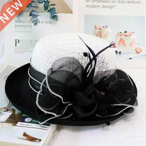 Women Chic Fascinator Hat Cocktail Pty Fedora Hat Fashion